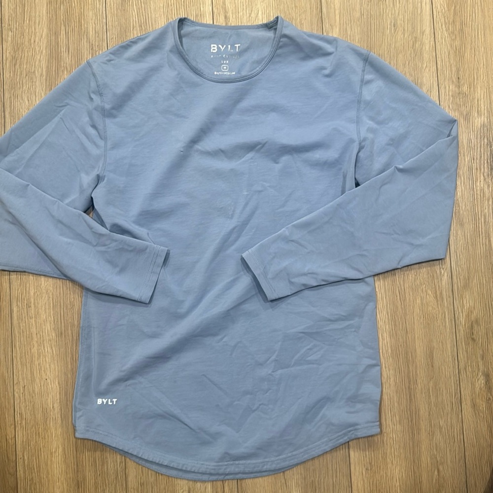 BYLT drop cut long sleeve lux shirt size medium
